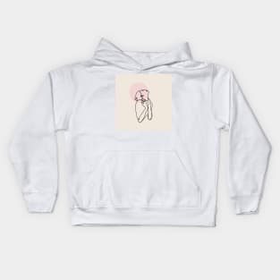 elegance line art Kids Hoodie